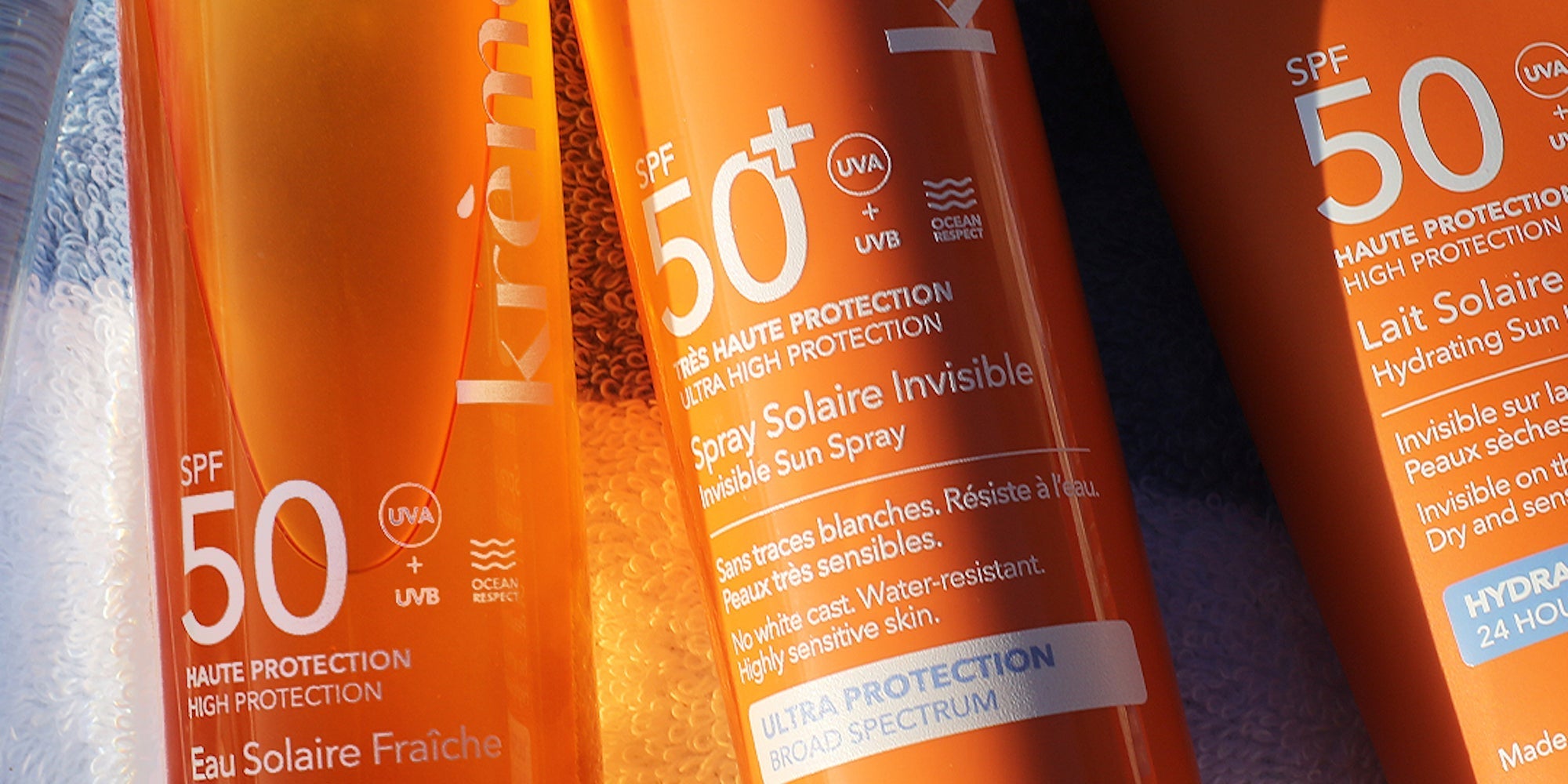 Des crèmes solaires SPF 50 et 50+