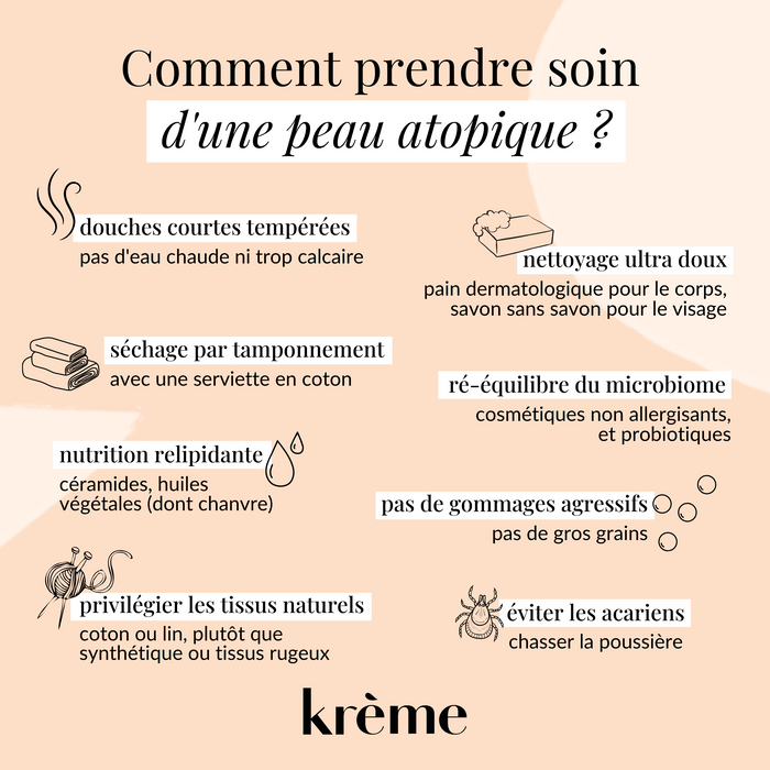 Comment prendre soin d'une peau atopique ?