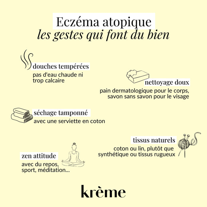 Gestes qui soulagent l'eczéma