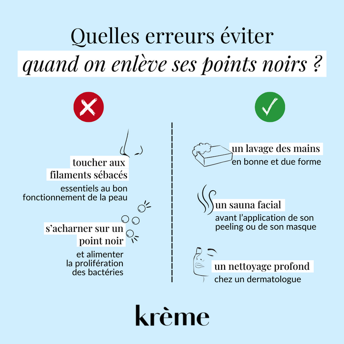 Les erreurs à éviter quand on enlève ses points noirs