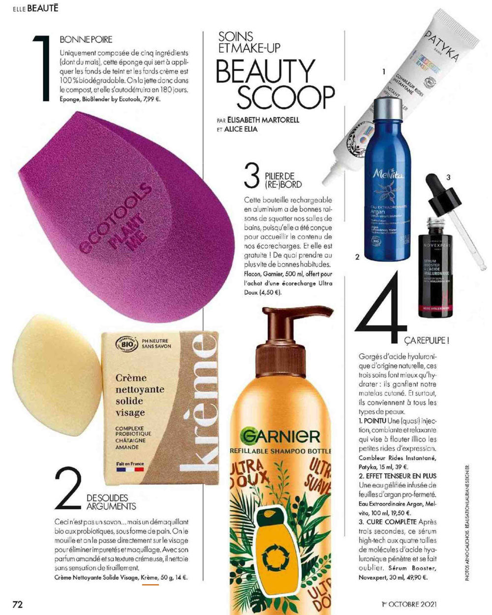 Article Elle nettoyant solide Krème